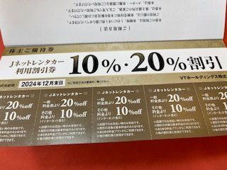 1 pcs. *VT holding s stockholder complimentary ticket * keeper LABO service use 20% discount ticket another *2024 year 12 month terminal stage limit 