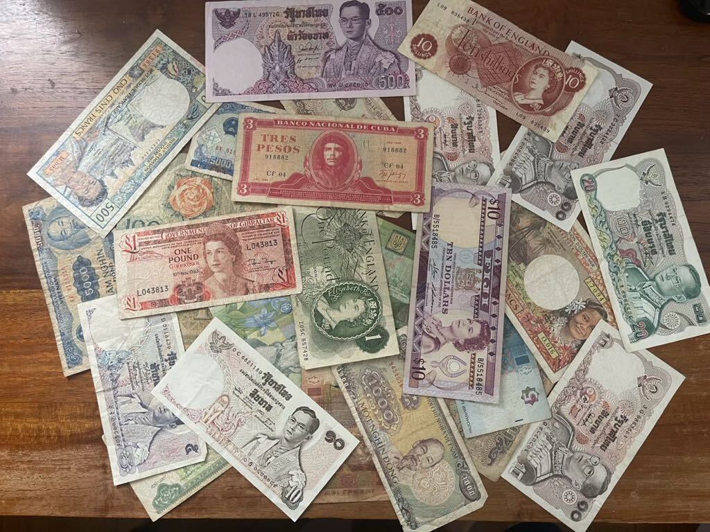 1 jpy start ~ world. note 11ka country 26 sheets foreign note old note old .. summarize 