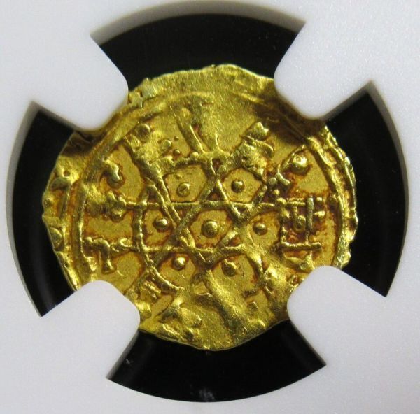 金貨 アンティーク 1036年-1094年 北アフリカ ファーティマ朝 MS61 鑑定保証品 世界2枚のみ アンティークコイン NGC ゴールド コイン_画像3
