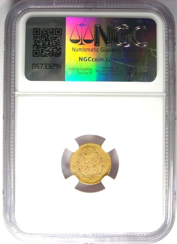金貨 アンティーク 1817年 スペイン 1/2 エクスード 鑑定保証品 鑑定品 世界8枚のみ アンティークコイン NGC ゴールド コイン_画像3