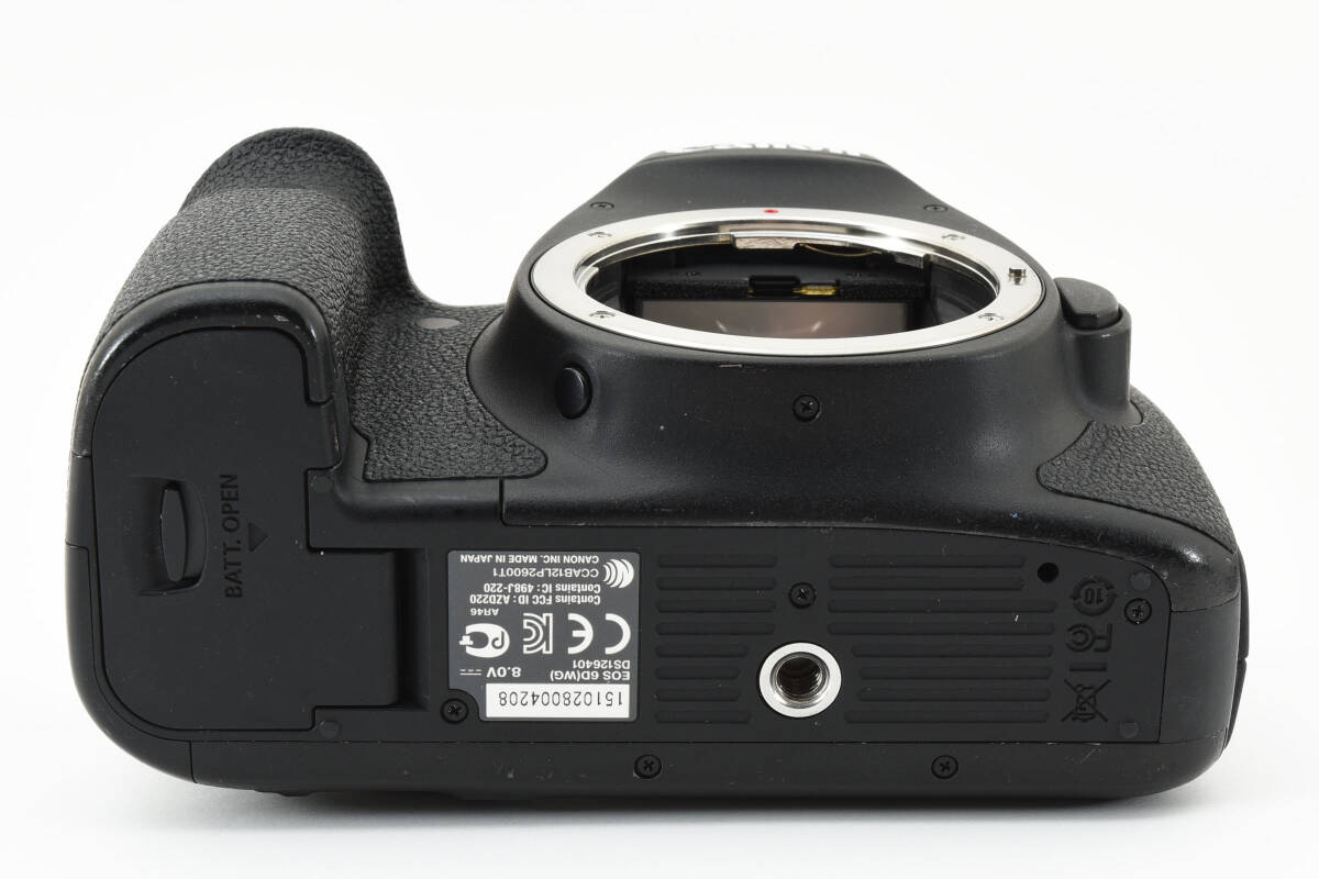 【良品】 Canon キャノン EOS 6D デジタル一眼レフカメラ ボディ 動作確認済み #1593の画像6