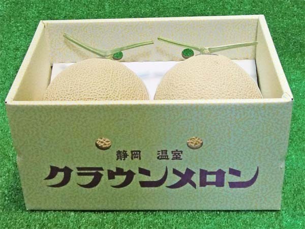 [Good] Shizuoka Crown melon large sphere 2 sphere 4~4.5kg vanity case entering reservation 