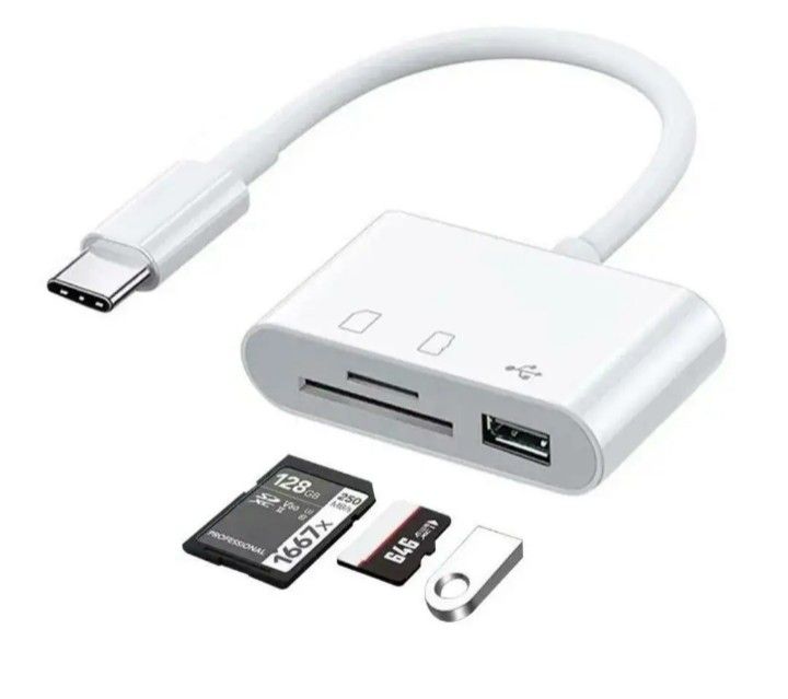 タイプC 3in1 SD カードリーダー USBポート