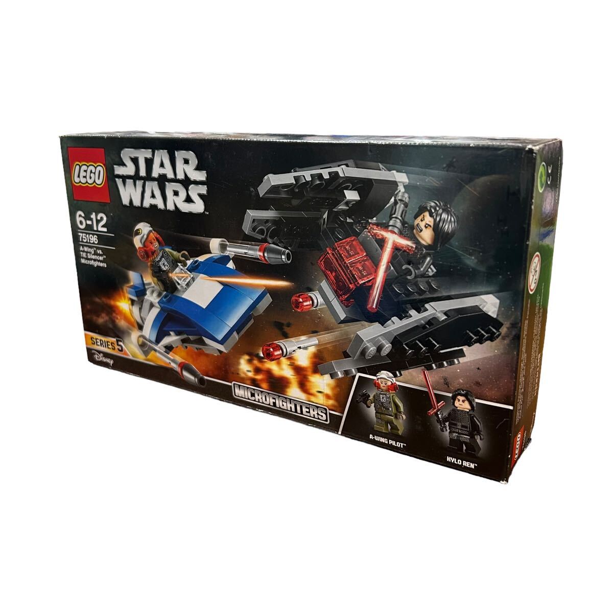 LEGO STARWARS 6-12 75196 Lego Звездные войны нераспечатанный Disney микро Fighter zA-Wing vs TIE Silencer
