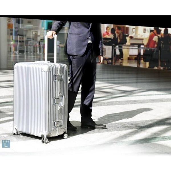 スーツケース Lサイズ おしゃれ アルミ 120L 旅行カバン バッグ TSAロック アルミ キャリーバッグ キャリーケース BD355_画像3