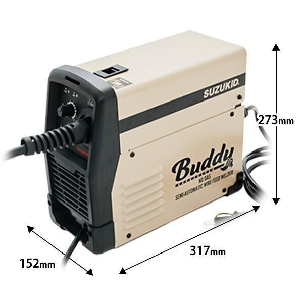 スズキッド ネット限定モデル ワイヤ付き 100v インバータノンガス半自動溶接機 Buddy SBD-80 ノンガス軟鋼 0.8φ*0.5kg PF-05 BD496_画像10