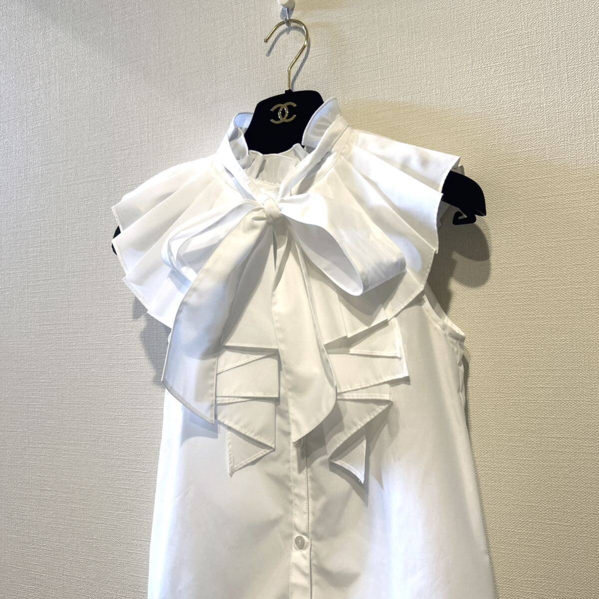 【SNIDEL】ボウタイノースリフリルブラウス（WHT）【定価¥14,300】　スナイデル　カットソー　シャツ　春夏　SS_画像8