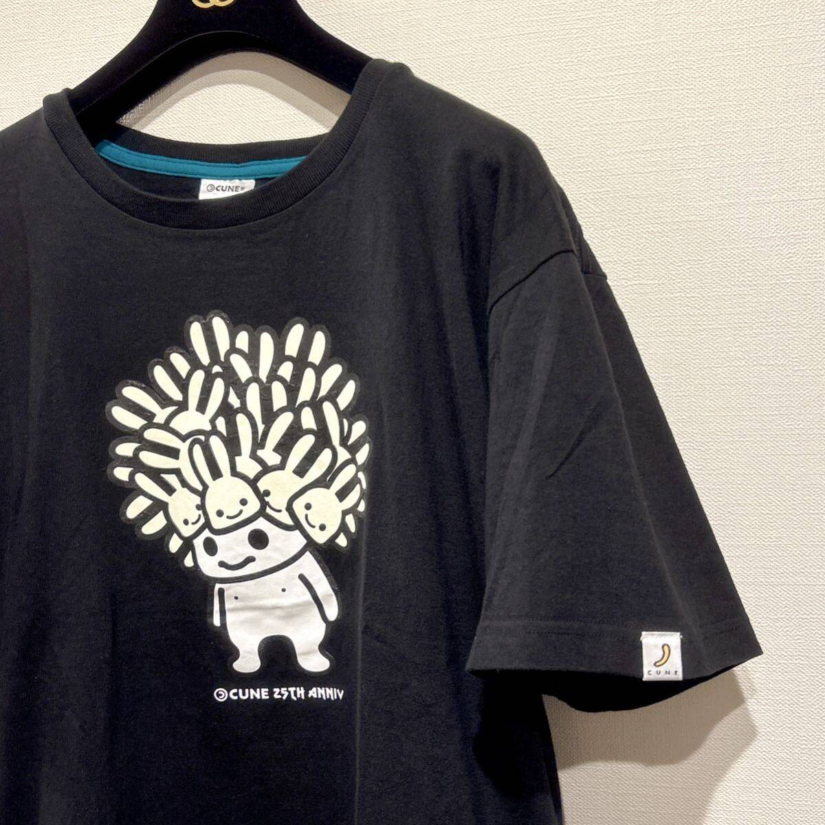 CUNE】25周年限定Tシャツ 25個さま XL キューン うさぎ プリント CUNE】25周年限定Tシャツ 25個さま XL キューン うさぎ プリント