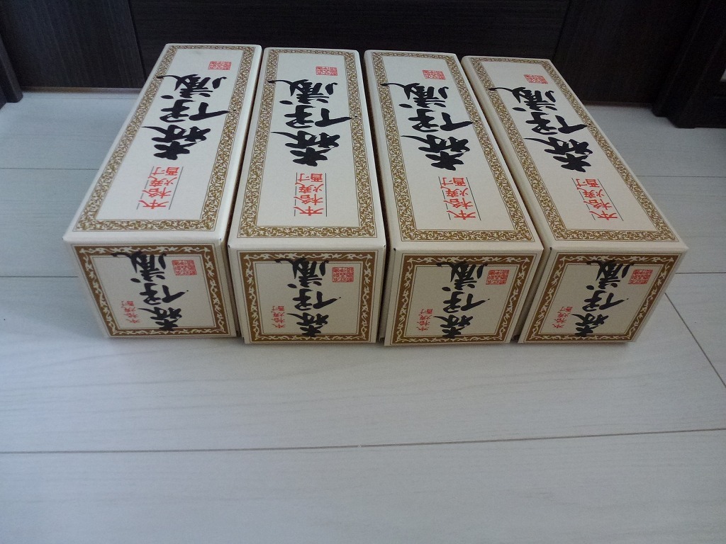 JAL 国際線ファースト・ビジネスクラス用機内販売「森伊蔵」芋焼酎 720ml 4本セット 未開封 2024年5月６日購入品の画像5