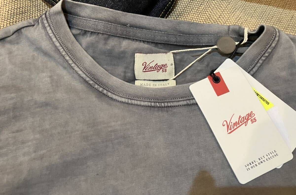 新品 イタリア製 ヴィンテージ55 ロゴTシャツ　サイズ　XXL_画像2