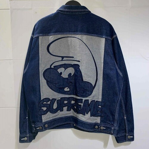 Supreme 20aw Smurfs Denim Trucker Jacket Lサイズ シュプリーム スマーフデニムトラッカージャケット_画像1