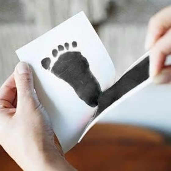 赤ちゃん 手形 足形キット インクタッチなし 手足型 出産祝い　黒_画像5