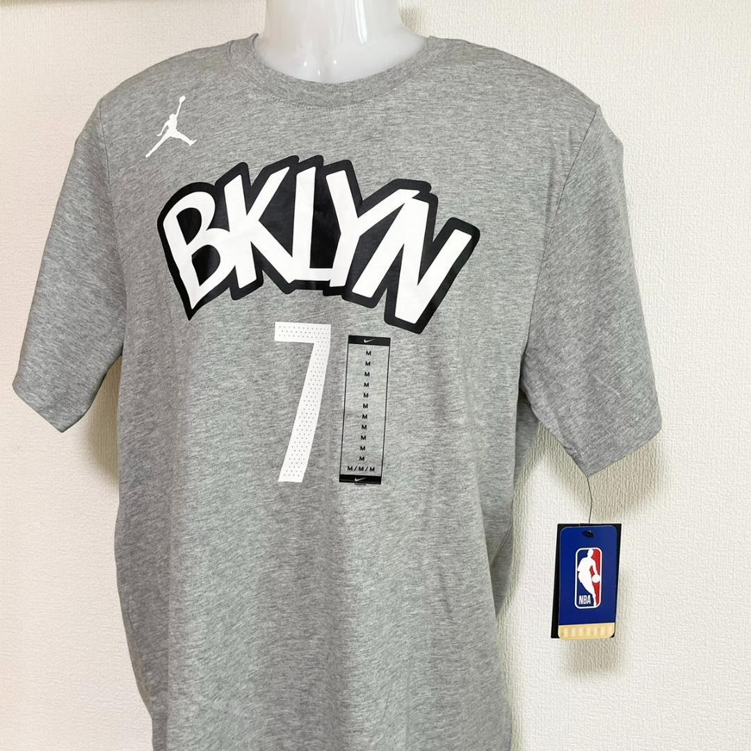 NIKE ジ ョーダン Tシャツ NBA ブルックリン・ネッツ M グレー_画像1