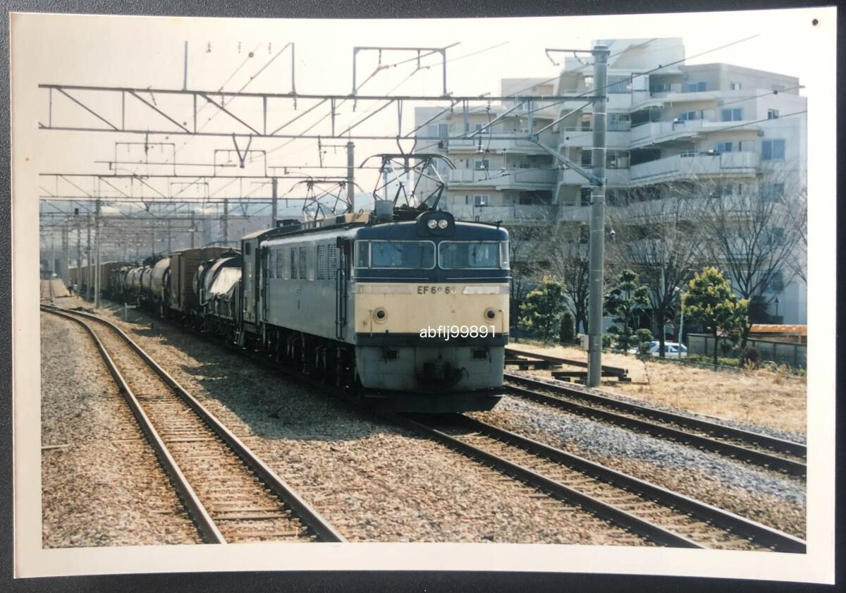 EF60 電気機関車の写真４枚（EF60 66/EF60 73/貨物列車/レトロ/JUNK）_画像9