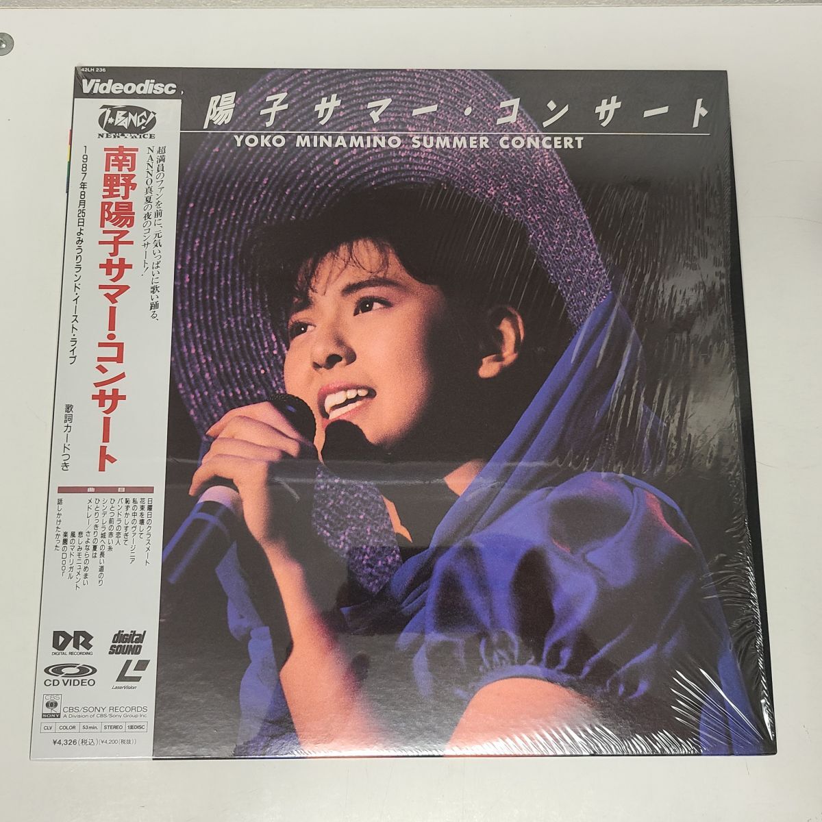 音楽LD / 南野陽子サマー・コンサート / CBS SONY RECORDS / 帯付き / 42LH 236【M005】_画像1