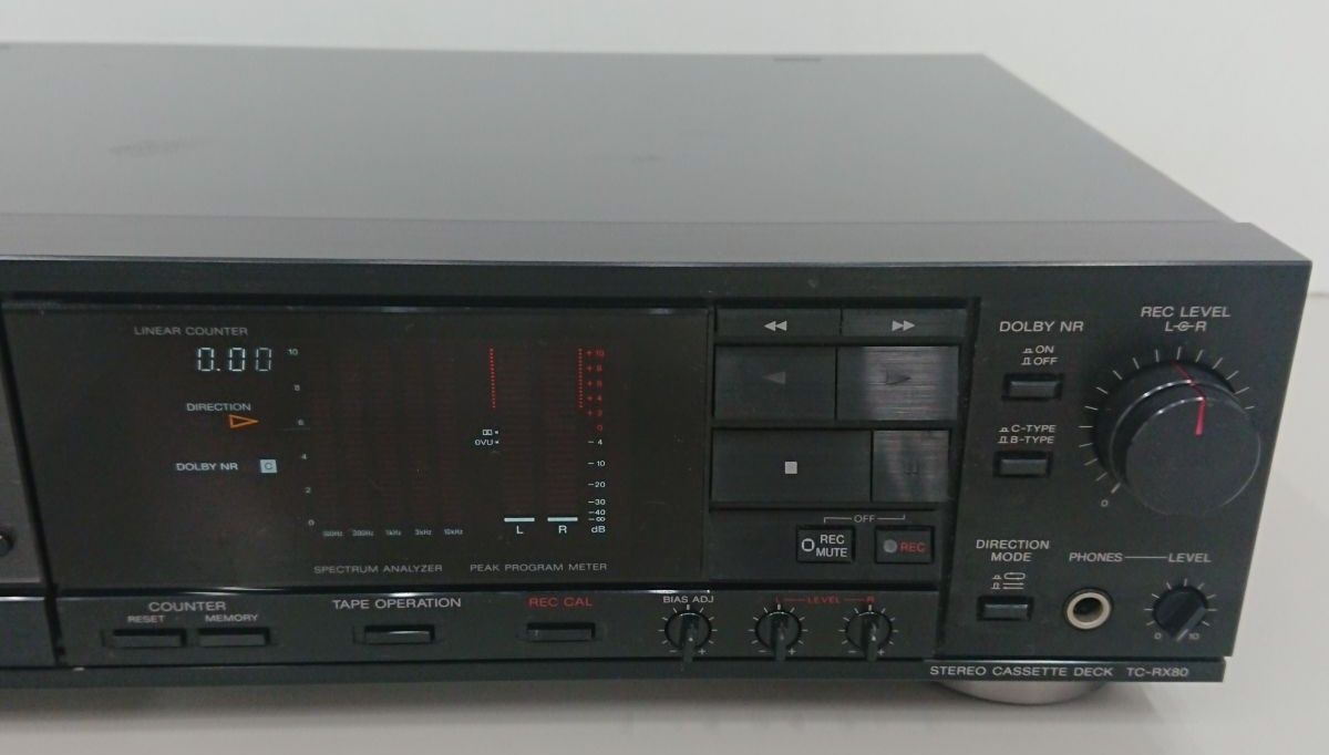 audio / Junk /SONY TC-RX80 cassette deck / electrification verification settled operation un- possible / sake .. shop shipping * including in a package un- possible [A120]