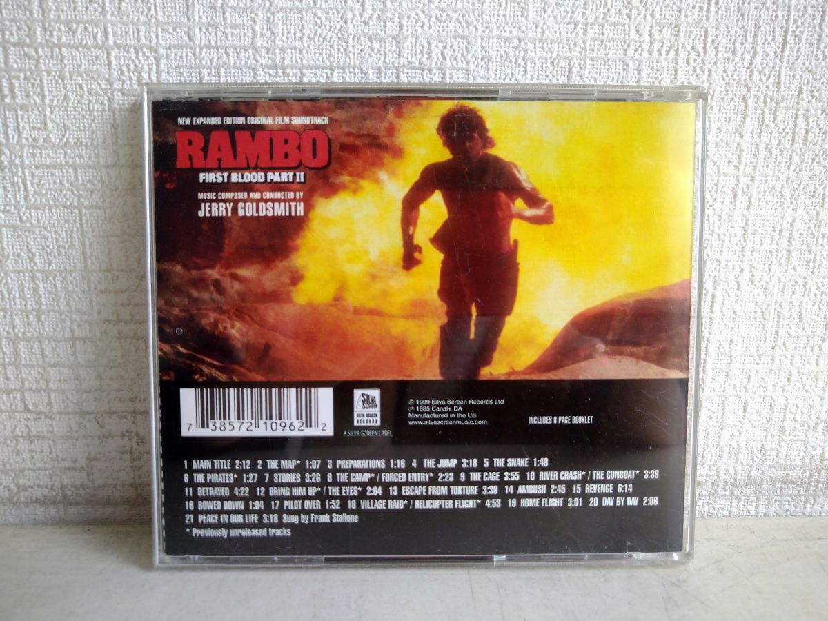 CD / RAMBO / FIRST BLOOD PART II / ORIGINAL FILM SOUNDTRACK / Rimbaud 2... ../ booklet attaching / SIL-CD-1096 [M001]