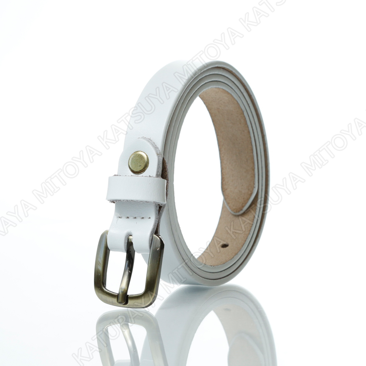  original leather small lady's belt * white * cow leather leather casual simple Smart business Golf suit small . small .......