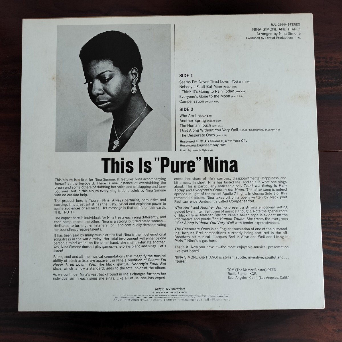 [RJL-2555]Nina Simone / Nina Simone And Piano! / RVC / записано в Японии / LP