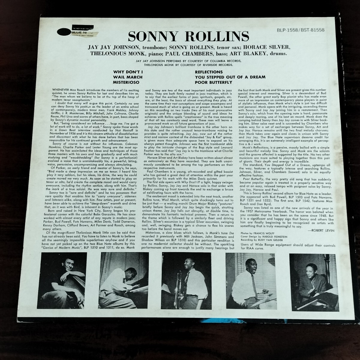 【BLP1558/BST81558】Sonny Rollins Vol. 2 / ソニー・ロリンズ / BLUE NOTE / US盤 / LPの画像3