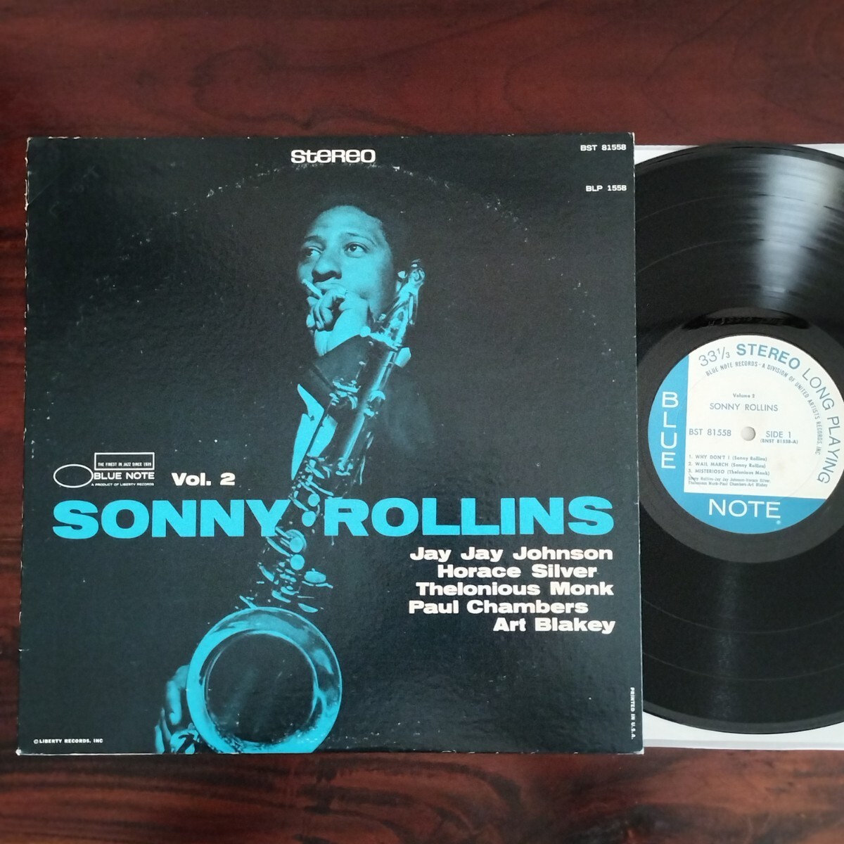 【BLP1558/BST81558】Sonny Rollins Vol. 2 / ソニー・ロリンズ / BLUE NOTE / US盤 / LPの画像1