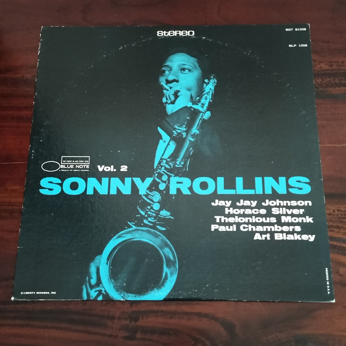 【BLP1558/BST81558】Sonny Rollins Vol. 2 / ソニー・ロリンズ / BLUE NOTE / US盤 / LPの画像2