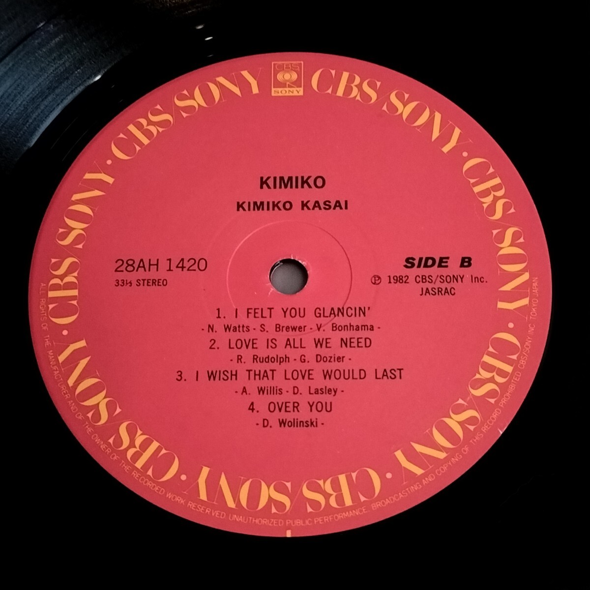 【28AH1420】笠井紀美子 KIMIKO KASAI / Kimiko / CBS/SONY / LP_画像5