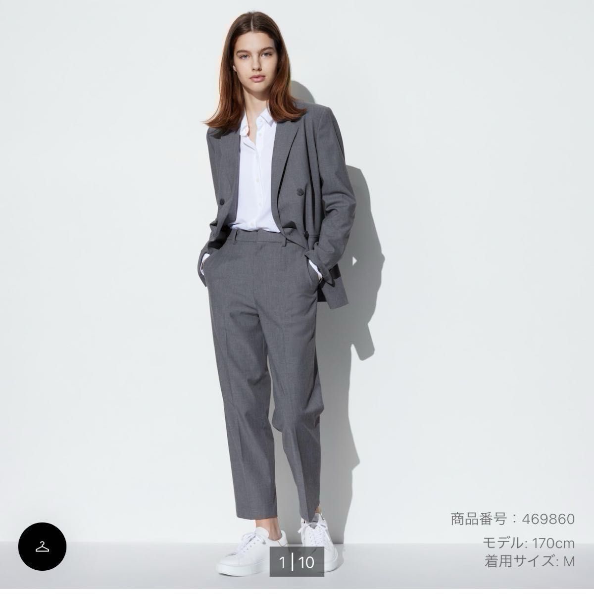 UNIQLO ユニクロ　スマートアンクルパンツ（2WAYストレッチ・テーパード・丈標準64〜66cm)　パンツ WOMAN 