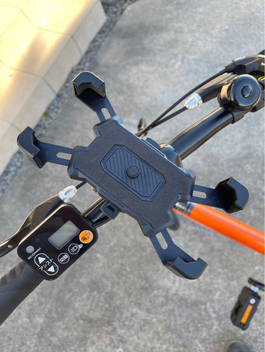 自転車 オートバイ スクーター スマートフォン フォルダー 携帯電話 スマホホルダー ワンタッチ装着 便利グッズ