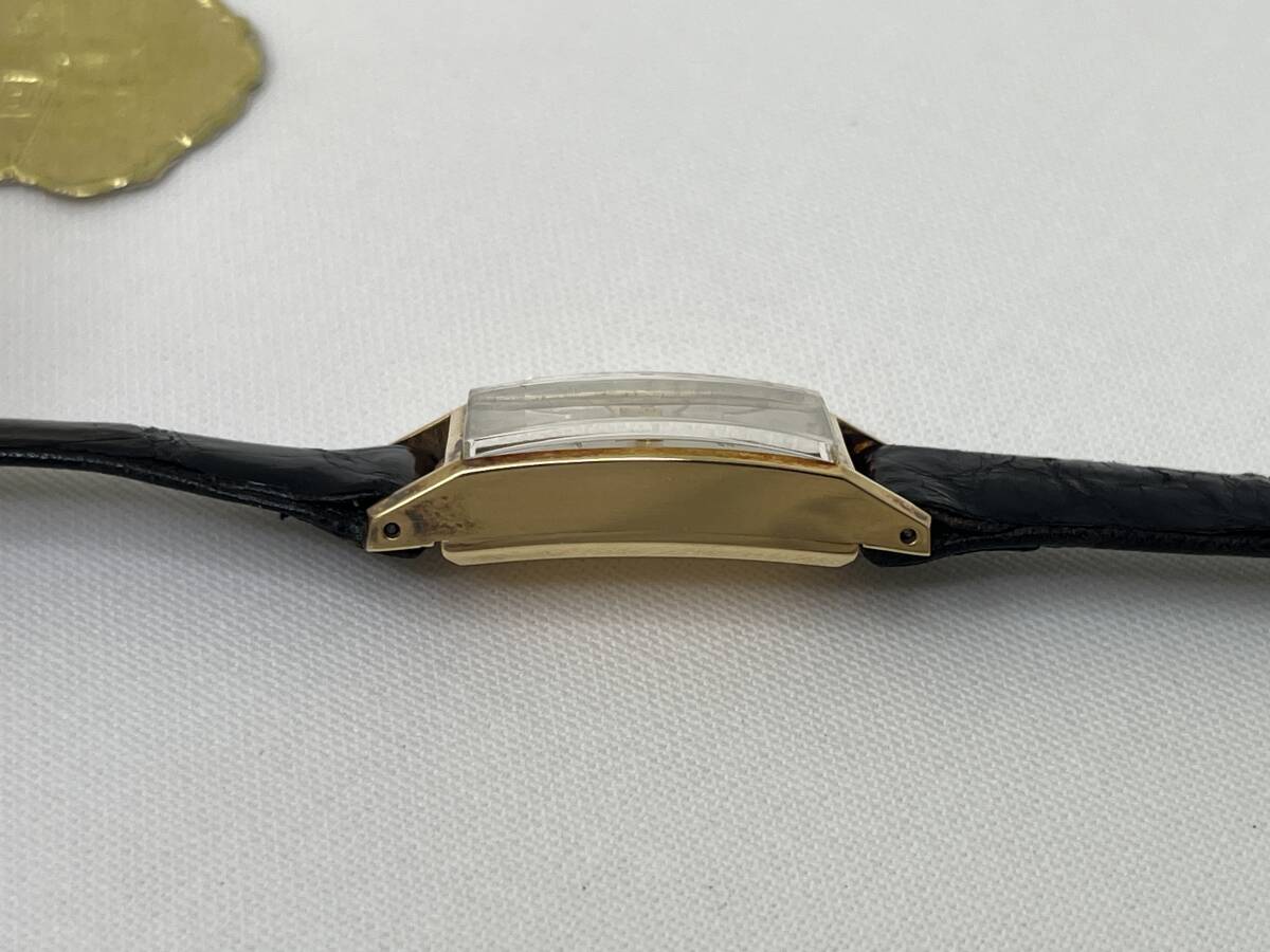 【M23】貴重 未使用品 Lady Seiko K18 無垢 4049H 手巻き レディース腕時計 ２針 動作品_画像4