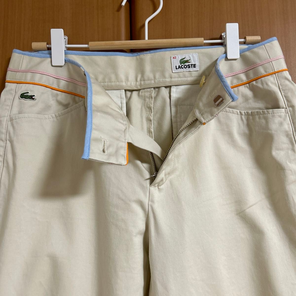 ラコステ　LACOSTE  カジュアルパンツ　アンクル丈　9分丈　春夏　 ストレッチ　 ゴルフパンツ　XL  大きいサイズ