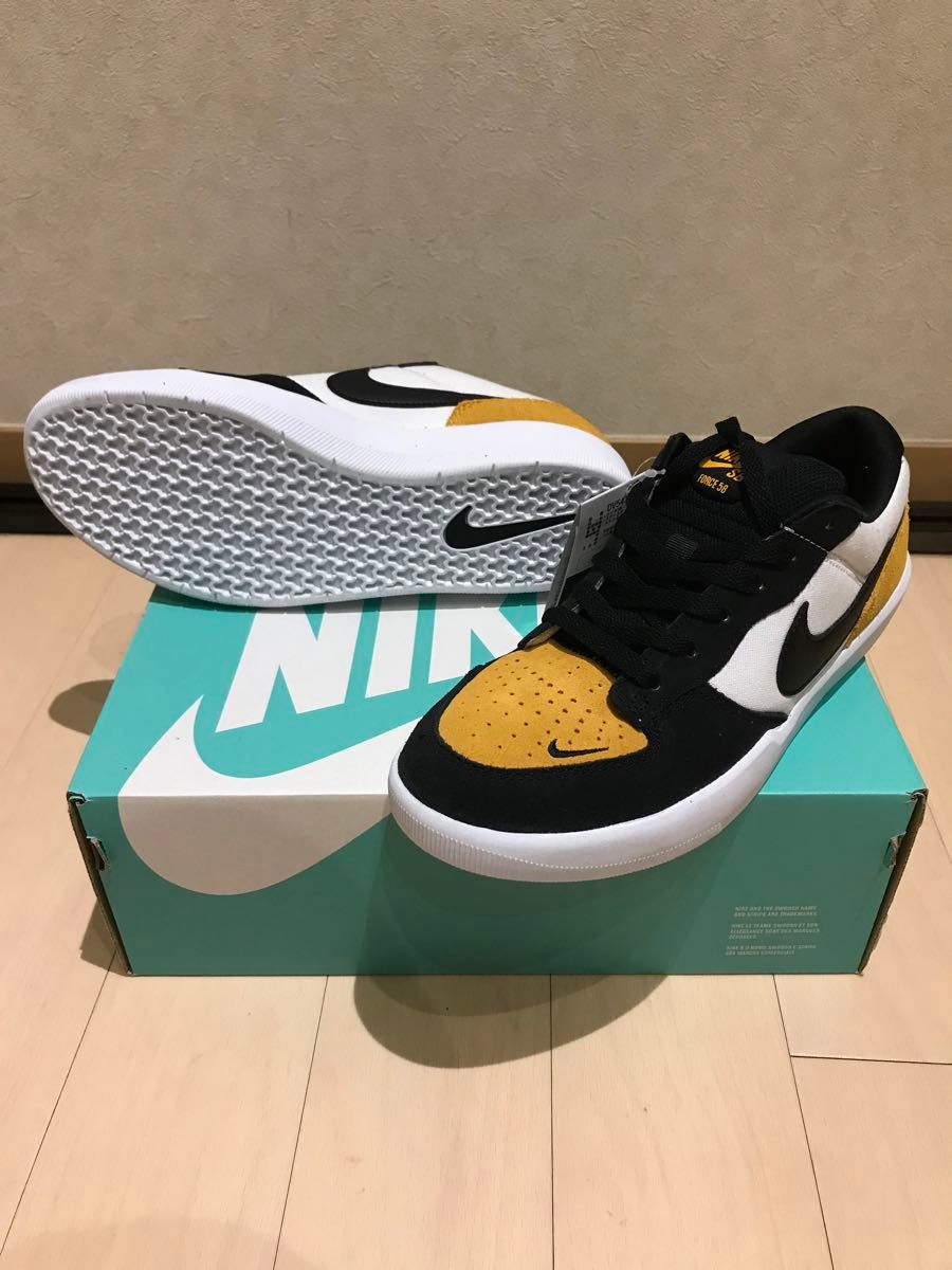 NIKE nike sb force 58 スケート Size:27.0 ユニバーシティゴールド／ホワイト／ブラック