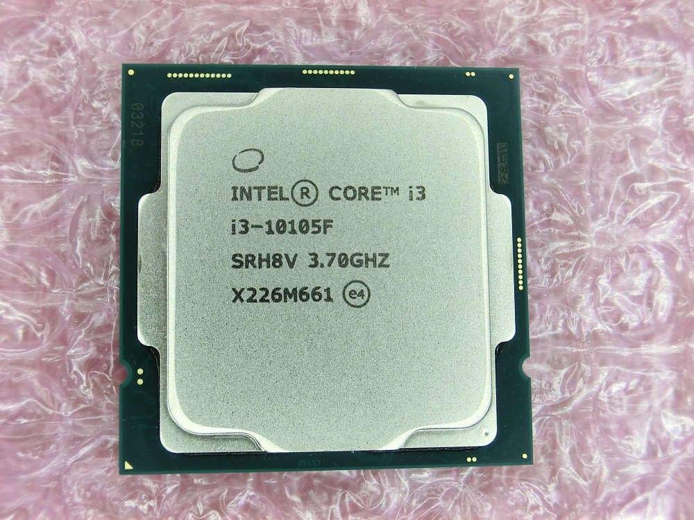 CPU Intel Core i3-10105F 中古動作品