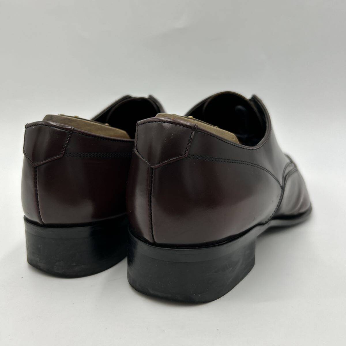 A ■ 日本製 '人気モデル' REGAL リーガル LEATHER ビジネスシューズ 革靴 ドレスシューズ SIZE:25cm 紳士靴 メンズ 外羽根式 ブラウン _画像3
