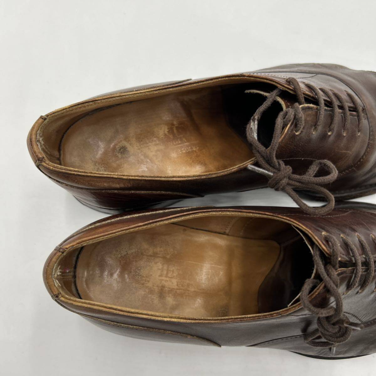A ■ 英国製 '高級感溢れる' JOSEPH CHEANEY ジョセフチーニー 本革 ビジネスシューズ 革靴 US6 24cm 紳士靴 ストレートチップ 内羽根式 の画像8