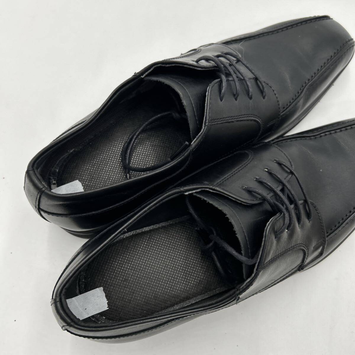 C ■ 日本製 '履き心地抜群' REGAL リーガル LEATHER ビジネスシューズ 革靴 25cm EEE 洗礼されたデザイン 紳士靴 BLACK 外羽根式 黒_画像8