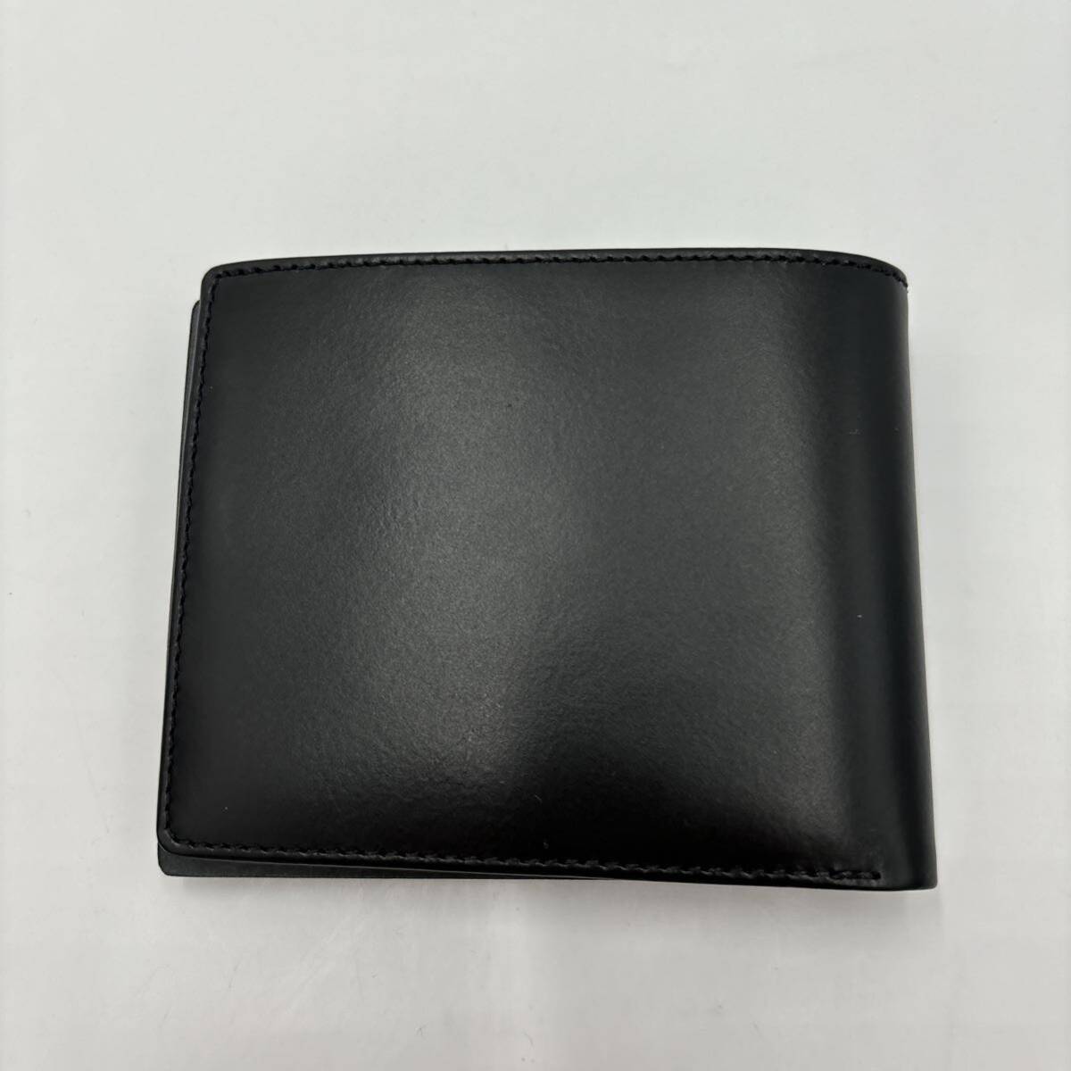 ＊ 新品 未使用 箱付き HUGO BOSS ヒューゴボス 本革 二つ折り 財布 10カード入れ 紳士財布 メンズ ウォレット 黒 BLACK_画像4