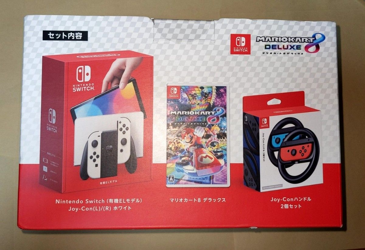 Nintendo Switch 有機ELモデル ホワイト マリオカート ハンドル Nintendo Switch 有機ELモデル ホワイト マリオカート ハンドル
