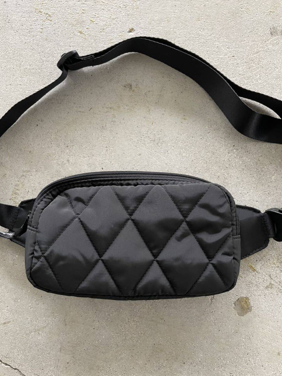 [Vera Bradley]Essential Mini Belt Bag черный ve Rav Lad Lee нейлон стеганое полотно поясная сумка сумка "body" 