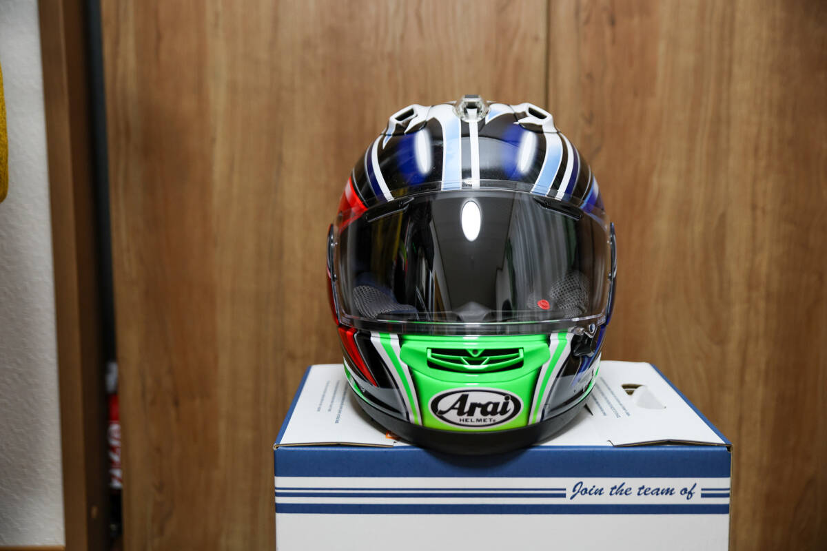 Arai x 56design RX-7X Nakano Shuriken Green　限定受注生産品 美品数回のみ使用Sサイズ(55-56cm) 2020年1月購_画像1