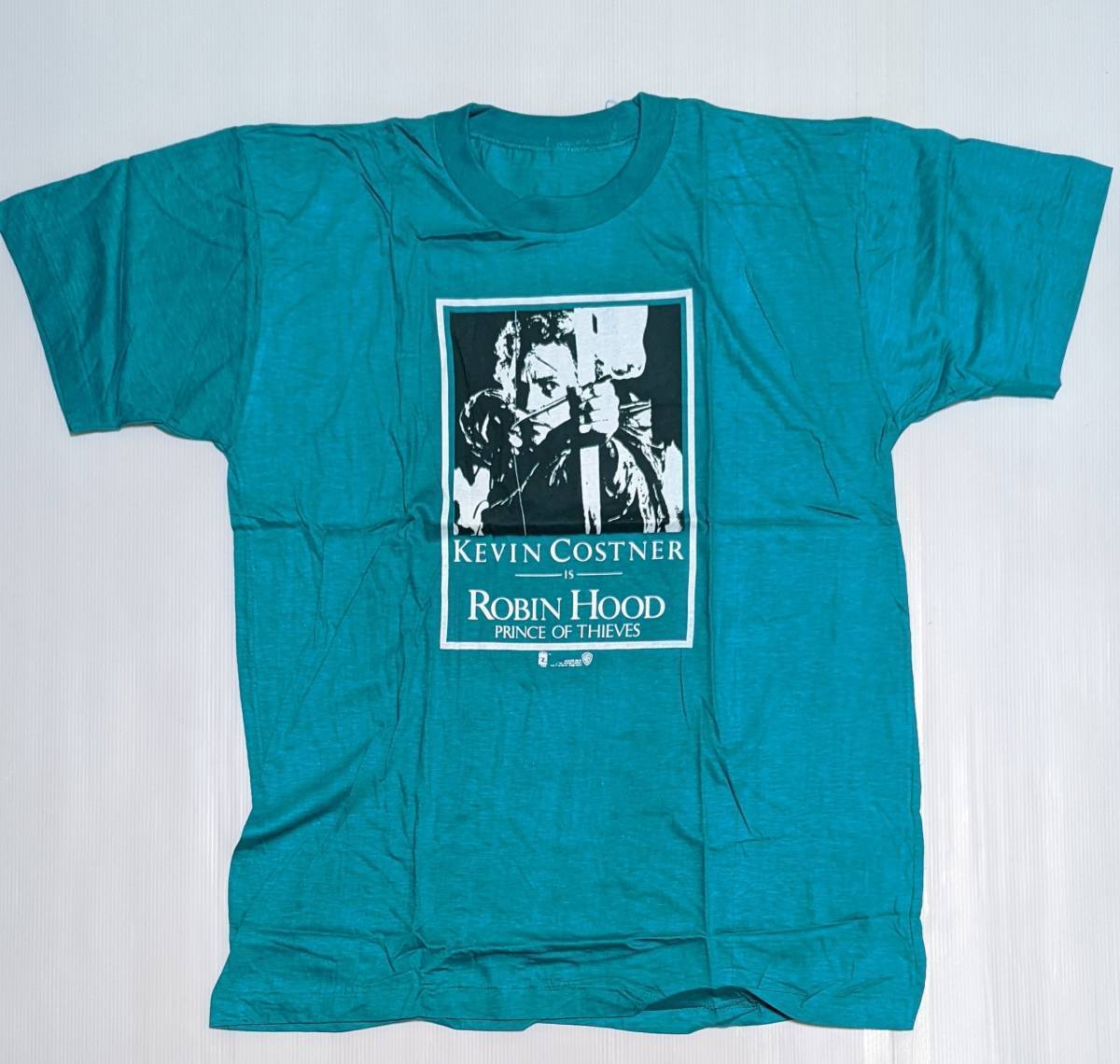 ロビンフッド ケビン・コスナー ワーナー・ブラザーズ 90s 映画 ムービーTシャツ movie t-shirts 未使用新品 デッドストック 1991年_画像2