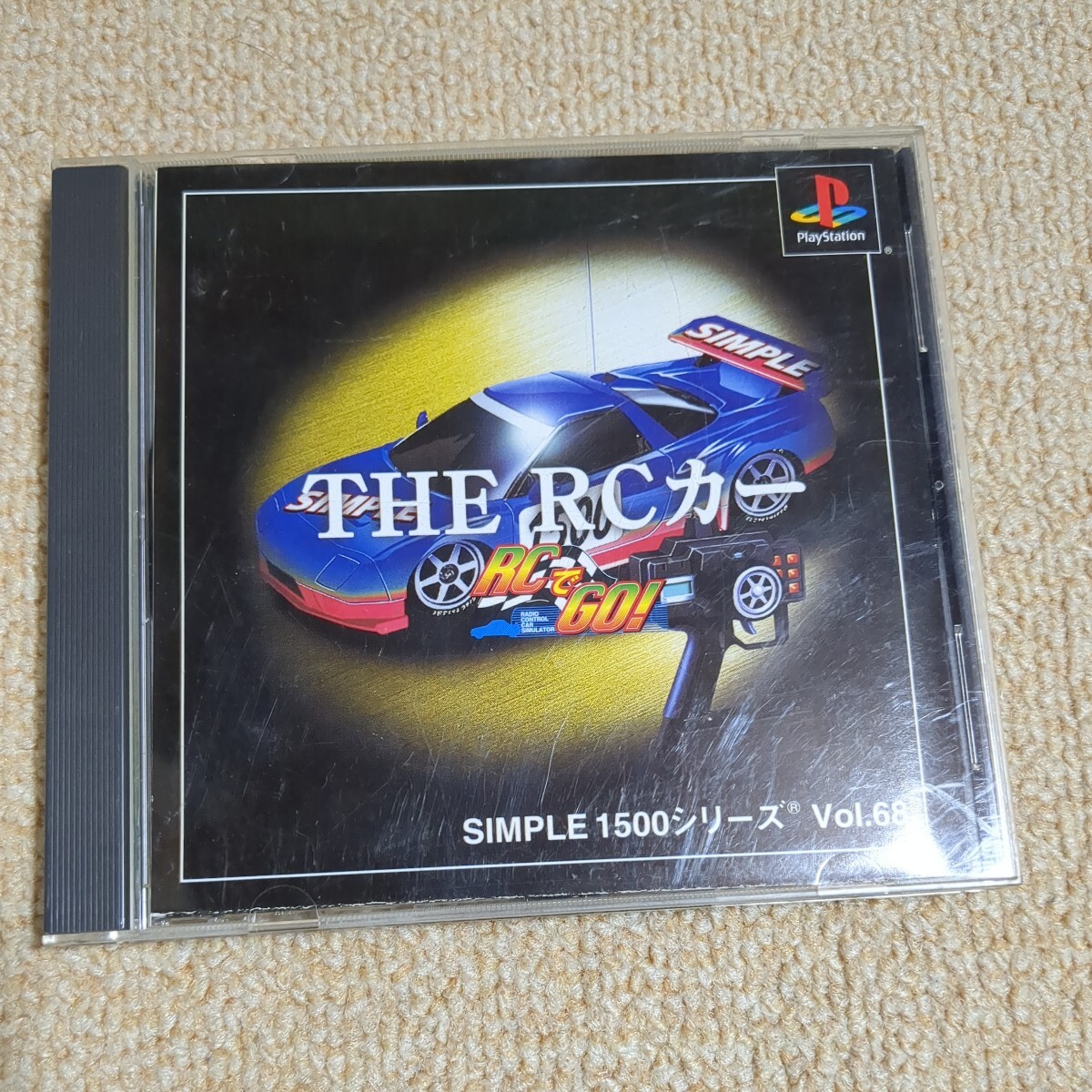 ゲームソフト　PS1　SIMPLE　1500　vol.68　THE　RCカー　TAITO　タイトー　D3　プレステ1　プレイステーション　RCでGO!_画像1