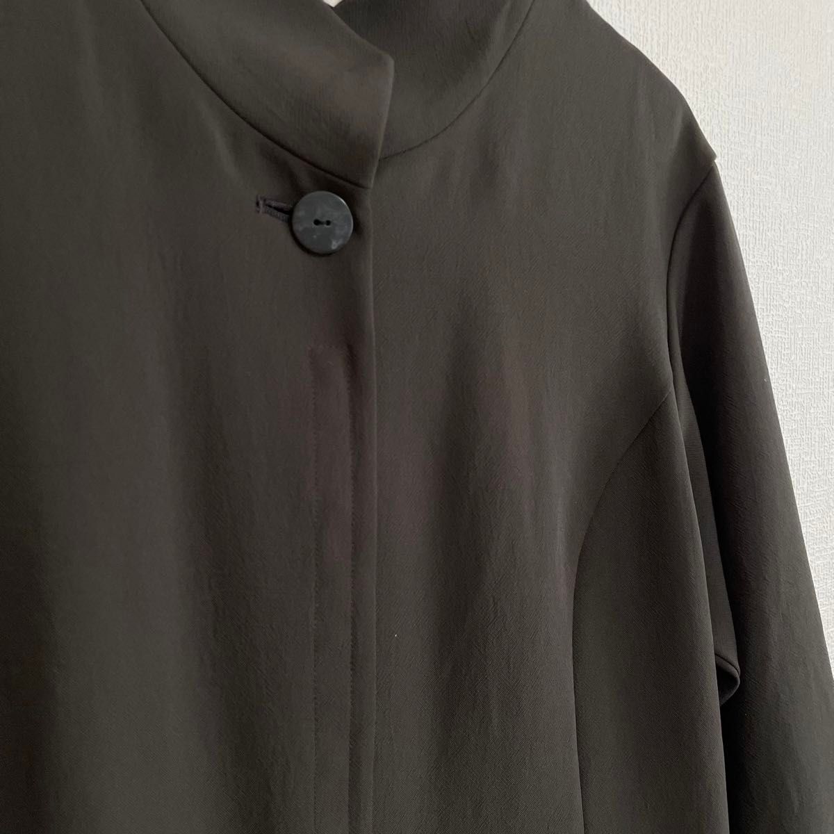 【慈雨】センソユニコ ノーカラージャケット アウター  シャツ ブラウス 日本製 (40) 美品