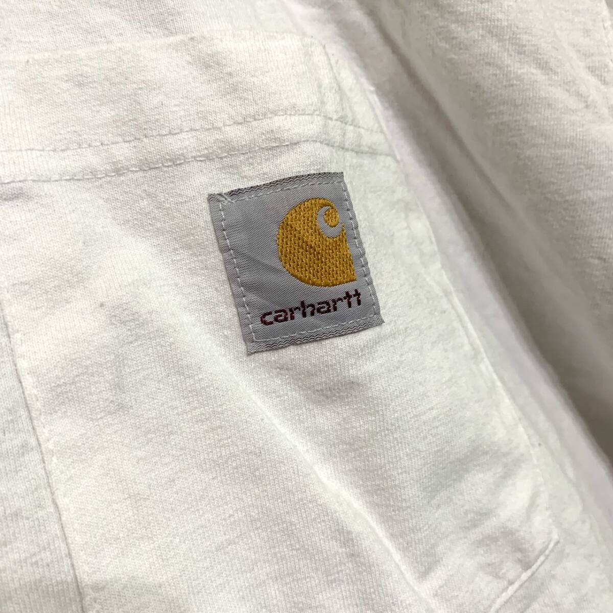 Carhartt カーハート ロゴポケット半袖Tシャツ カットソー LOOSE FIT ホワイト 2XLの画像3