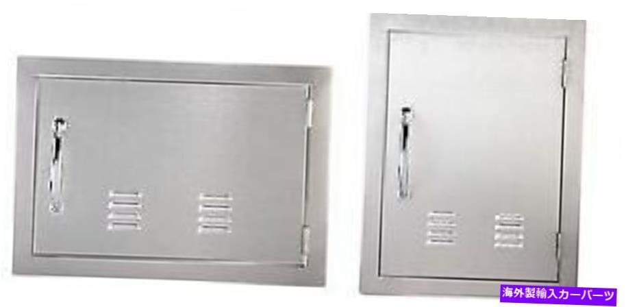 14 1/2 x 20シングル垂直ステンレス鋼ストレージバーベキューアクセスドア141/2 X 20 Single Vertical Stainless Steel Storage Barbe_画像2