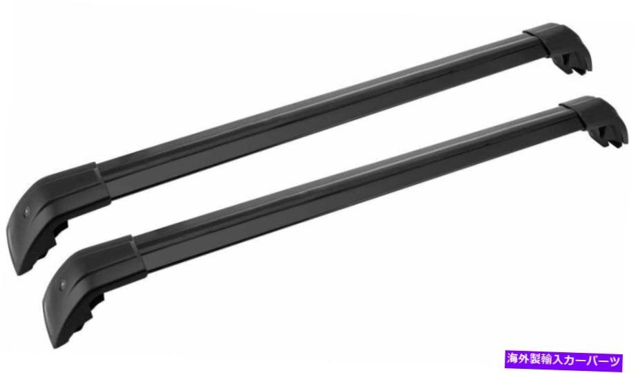 2PCSルーフレールラックロック可能なクロスバークロスバーフィットインフィニティQX30 2016-20212Pcs Roof Rail Rack Lockable Cross Bar_画像2