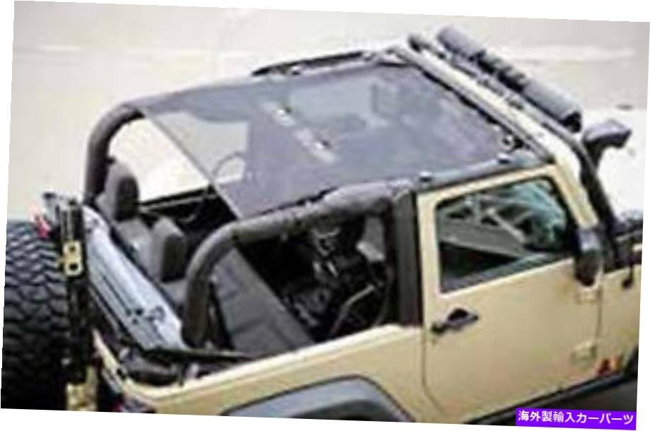 頑丈なリッジEclpse Sun Shade -07-18 Jeep Wrangler JK 2ドア13579.06のブラックRugged Ridge Eclpse Sun Shade - Black for 07-18 Jeep_全国送料無料サービス!!