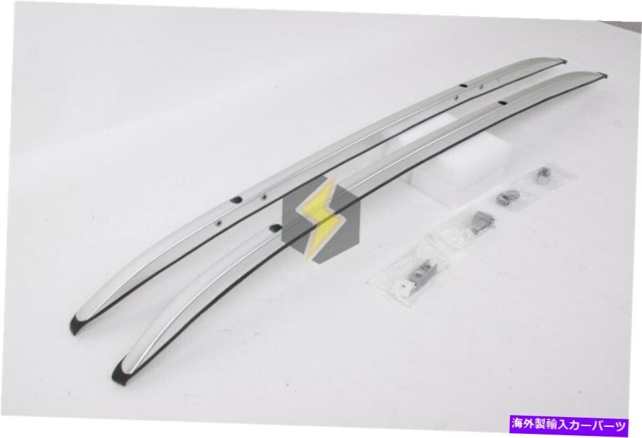 米国在庫2PCSマツダCX -3 CX3 2016-2021アルミニウム用シルバーサイドルーフレールラックUS Stock 2PCS Silver Side Roof Rail Rack For M_画像3