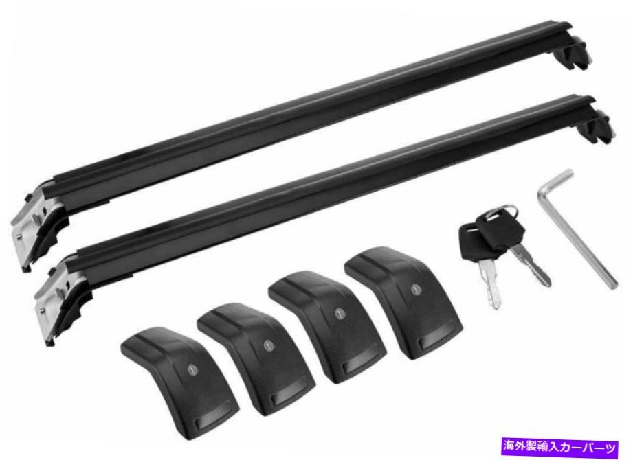 2PCSロック可能なルーフレールラッククロスバークロスバーフォットボルボV60 2019 20202Pcs Lockable Roof Rail Racks Cross Bars Crossba_画像2