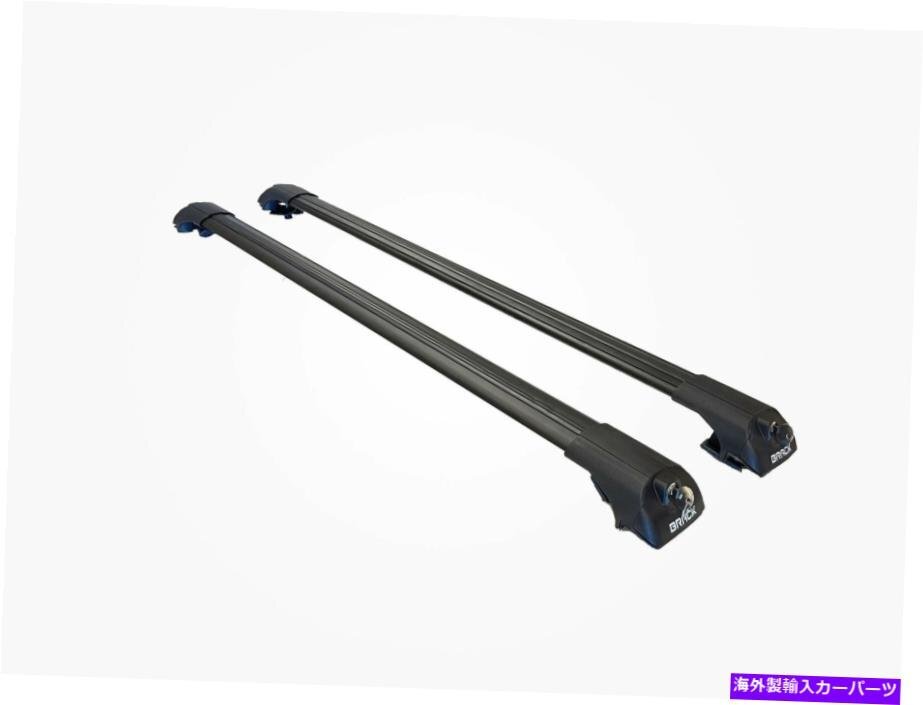 ブラックルーフラック荷物キャリアクロスバープジョービッパー2008→アップブラックBRACK Roof Rack Luggage Carrier Cross Bars For Peug_画像3